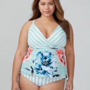 Lane Bryant Swimsuit Set, 2 pieces, size 26, Excellent condition